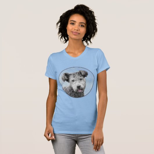Pumi-schildering - Kute Original Dog Art T-shirt (Voorkant volledig)