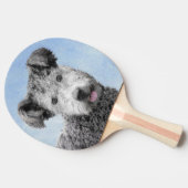 Pumi-schildering - Kute Original Dog Art Tafeltennisbatje (Zijkant)