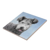 Pumi-schildering - Kute Original Dog Art Tegeltje (Zijkant)