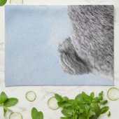 Pumi-schildering - Kute Original Dog Art Theedoek (Gevouwen)