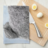 Pumi-schildering - Kute Original Dog Art Theedoek (Quarter Fold)