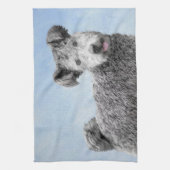 Pumi-schildering - Kute Original Dog Art Theedoek (Verticaal)