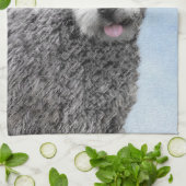 Pumi-schildering - Kute Original Dog Art Theedoek (Gevouwen)