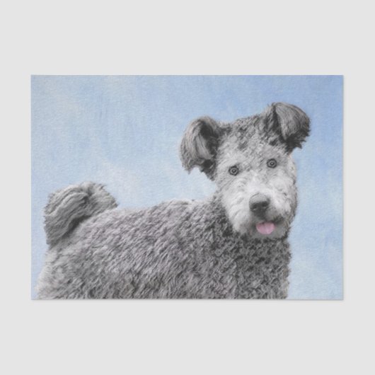 Pumi-schildering - Kute Original Dog Art Tissuepapier (Voorkant)