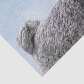 Pumi-schildering - Kute Original Dog Art Tissuepapier (Detail)