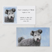 Pumi-schildering - Kute Original Dog Art Visitekaartje (Voorkant / Achterkant)