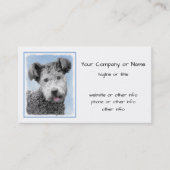 Pumi-schildering - Kute Original Dog Art Visitekaartje (Voorkant)