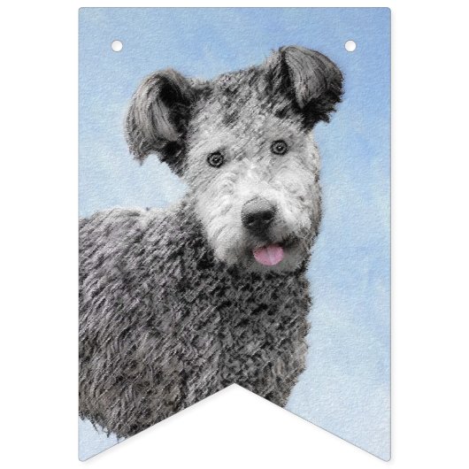 Pumi-schildering - Kute Original Dog Art Vlaggetjes (Derde vlag)