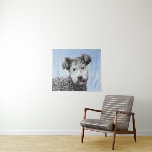 Pumi-schildering - Kute Original Dog Art Wandkleed (In Situ (horizontaal))