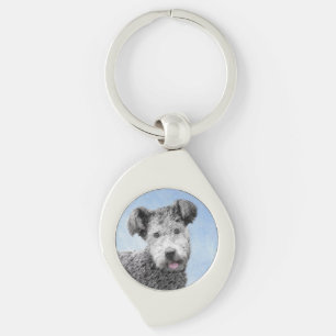Pumi-schilderingen - Oorspronkelijke dog-kunst Sleutelhanger