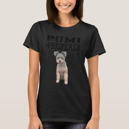 Pumi Wisperer Dog T-shirt (Voorkant)
