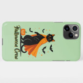 Pumkin Black Cat Halloween iPhone Hoesje (Achterkant horizontaal)