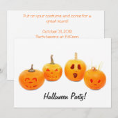 Pumkin Fotografie Halloween Party Uitnodiging (Voorkant / Achterkant)