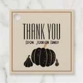 Pumkin halloween Herfst Dank u aangepaste sticker Bedankjes Labels (Voorkant)