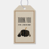 Pumkin halloween Herfst Dank u aangepaste sticker Cadeaulabel (Voorkant)