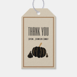 Pumkin halloween Herfst Dank u aangepaste sticker Cadeaulabel