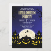 Pumkin Halloween Party Family Reunion Kaart (Voorkant)