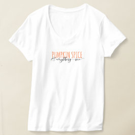 Pumkin Spice Hanes Nano V-Neck T-Shirt
