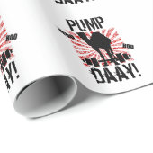 Pump Day Bodybuilding Camel Wrapping Paper Cadeaupapier (Rol Hoek)