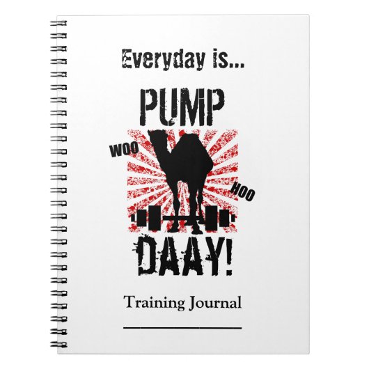 Pump Day Workout Training Journal Notitieboek (Voorkant)