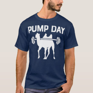 Pump Day Workout Weight Lifting Camel for Men T-shirt