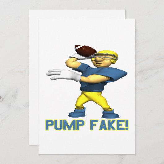 Pump Fake Kaart (Voorkant / Achterkant)