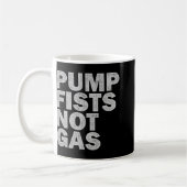 Pump Fists Not Gas Funny New Jersey Beach Souvenir Koffiemok (Links)