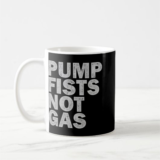 Pump Fists Not Gas Funny New Jersey Beach Souvenir Koffiemok (Links)