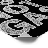 Pump Fists Not Gas Funny New Jersey Beach Souvenir Poster (Hoek)