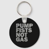 Pump Fists Not Gas Funny New Jersey Beach Souvenir Sleutelhanger (Voorkant)