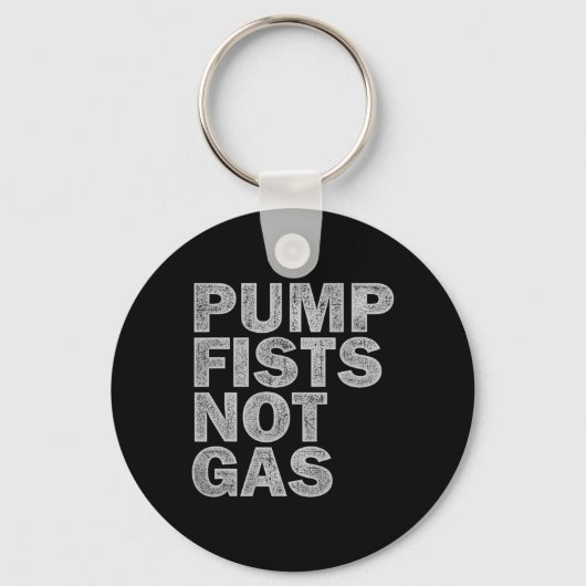 Pump Fists Not Gas Funny New Jersey Beach Souvenir Sleutelhanger (Voorkant)