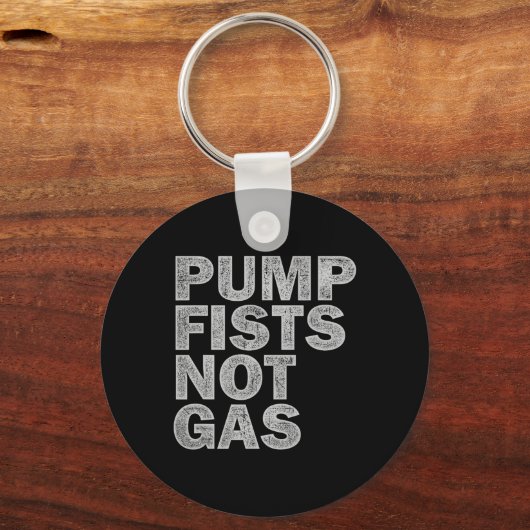 Pump Fists Not Gas Funny New Jersey Beach Souvenir Sleutelhanger (Voorkant)