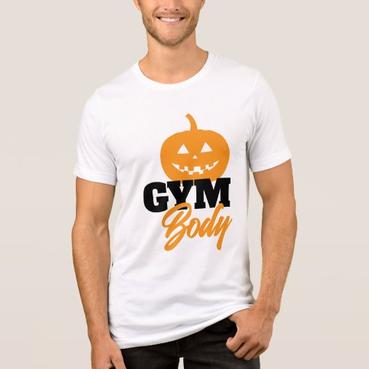 PUMP KIN Halloween Gym T-Shirt | Premium Back Prin (Voorkant)