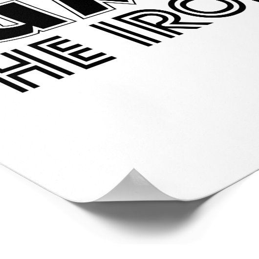 Pump The Iron Pump Cover Gym Workout Poster (Hoek)