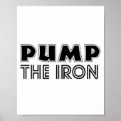 Pump The Iron Pump Cover Gym Workout Poster (Voorkant)