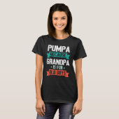 Pumpa want opa is voor oude jongens die blij zijn  t-shirt (Voorkant volledig)