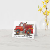 Pumper van de brand de Kaart van de Nota van de (Gele Bloem)