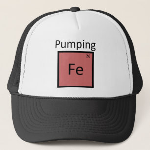 Pumping Iron Periodiek Systeem Scheikunde Element Trucker Pet