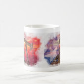 Pumpjack Texaanse icoon pasteltekening met Texas F Koffiemok (Center)