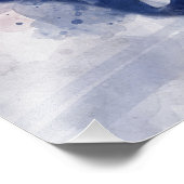 Pumpjack Texaanse icoon waterverf met Texas Flag Foto Afdruk (Hoek)