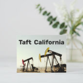 Pumpjacks in Taft California Briefkaart (Staand voorkant)