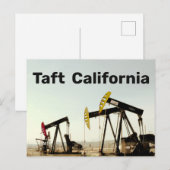 Pumpjacks in Taft California Briefkaart (Voorkant / Achterkant)