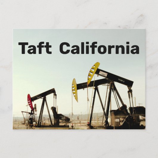 Pumpjacks in Taft California Briefkaart (Voorkant)