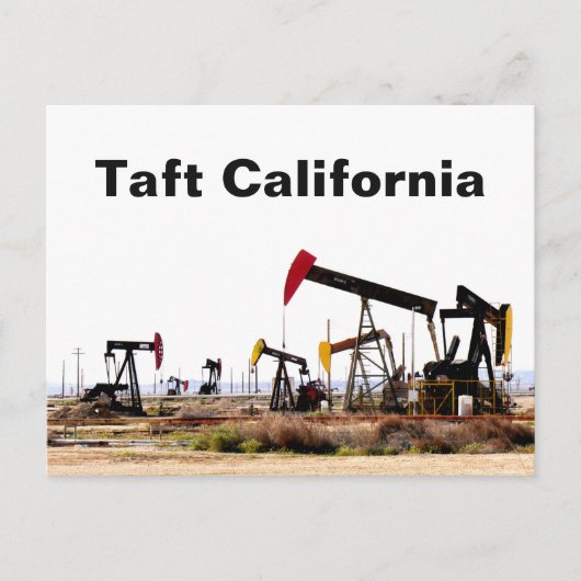 Pumpjacks in Taft California Briefkaart (Voorkant)