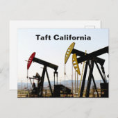 Pumpjacks in Taft California Briefkaart (Voorkant / Achterkant)