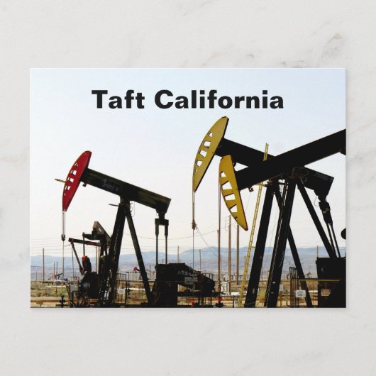 Pumpjacks in Taft California Briefkaart (Voorkant)