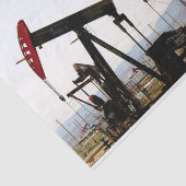 Pumpjacks in Taft California Tissuepapier (Detail)