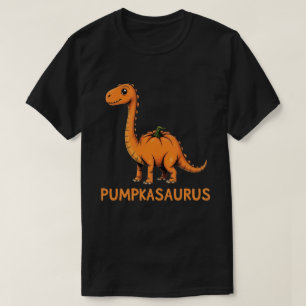 Pumpkasaurus Pumpkin Dinosaur Funny Halloween T-shirt