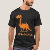 Pumpkasaurus Pumpkin Dinosaur Funny Halloween T-shirt (Voorkant)