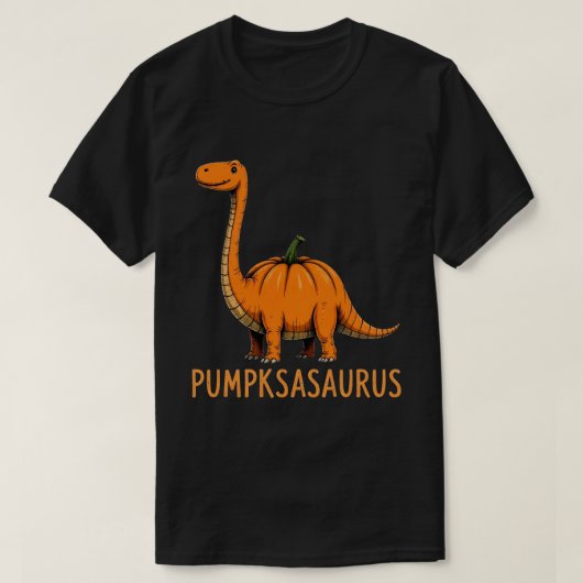 Pumpkasaurus Pumpkin Dinosaur Funny Halloween T-shirt (Design voorkant)